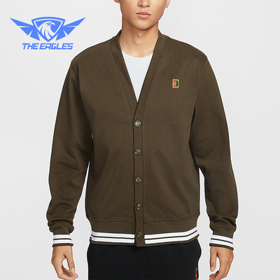 Nike/耐克正品Court Fairway男士休闲针织复古运动外套IQ3973-212