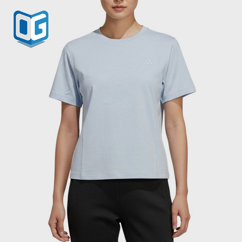 Adidas/阿迪达斯正品套头运动圆领休闲舒适经典轻便短袖T恤KS5325