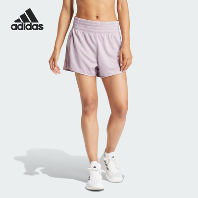 Adidas/阿迪达斯正品PACER KNIT HIGH女士运动健身短裤IR6235