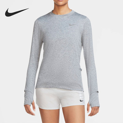 Nike/耐克正品Dri-FIT Element 女子跑步圆领上衣 CU3278-084