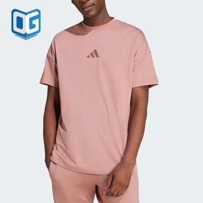 Adidas/阿迪达斯正品2025夏新款男士经典跑步针织运动短袖JI6397