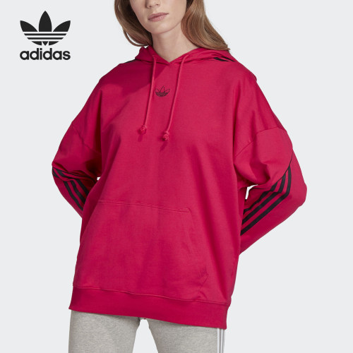 Adidas/阿迪达斯正品新款女士经典透气日常休闲套头卫衣FM1955