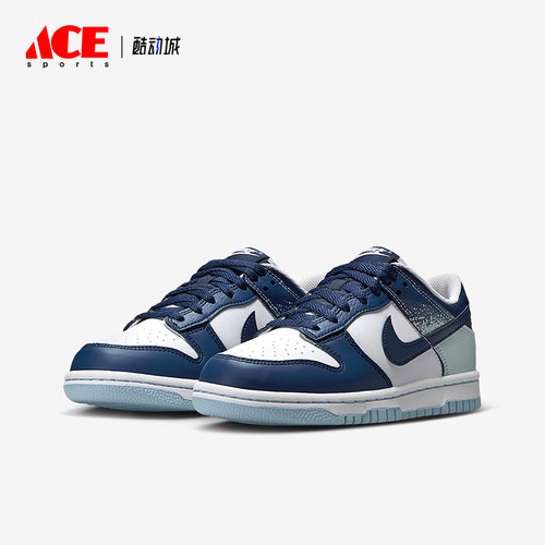 Nike/耐克正品Dunk Low GS女子大童运动缓震经典板鞋IB7687-100