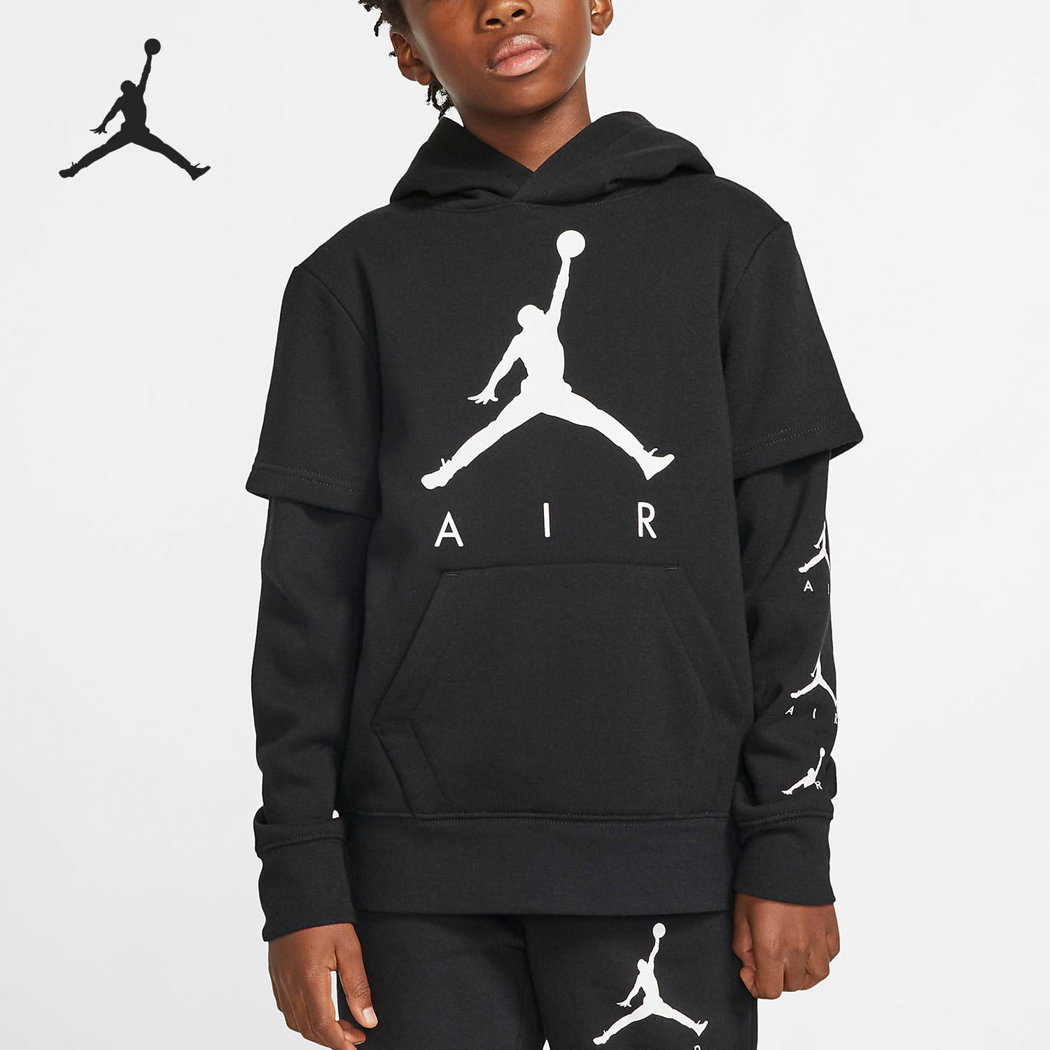 Nike/耐克正品JORDAN JUMPMAN大童男孩连帽衫休闲运动卫衣CT5390,童装/婴儿装/亲子装,卫衣/绒衫,淘宝优惠券,粉丝福利购,淘宝优惠卷