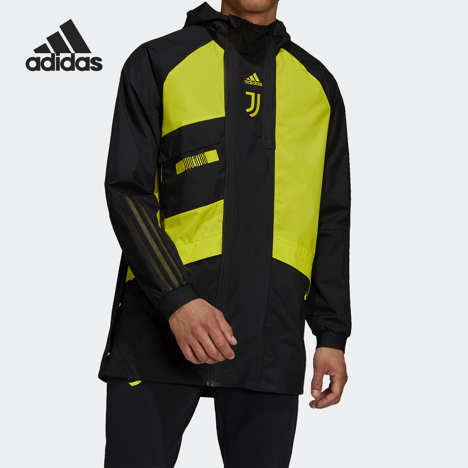 Adidas/阿迪达斯正品新款男子足球运动连帽夹克外套GR2910
