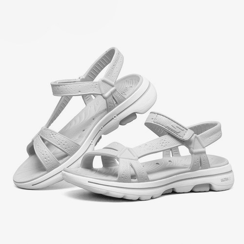 Skechers/斯凯奇正品Go Walk 5 Sandal 女子魔术贴露趾凉鞋