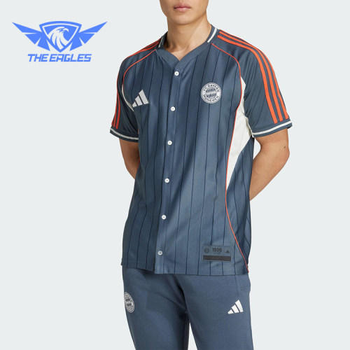 Adidas/阿迪达斯正品FCBayern拜仁慕尼黑新款经典短袖球服JM9435