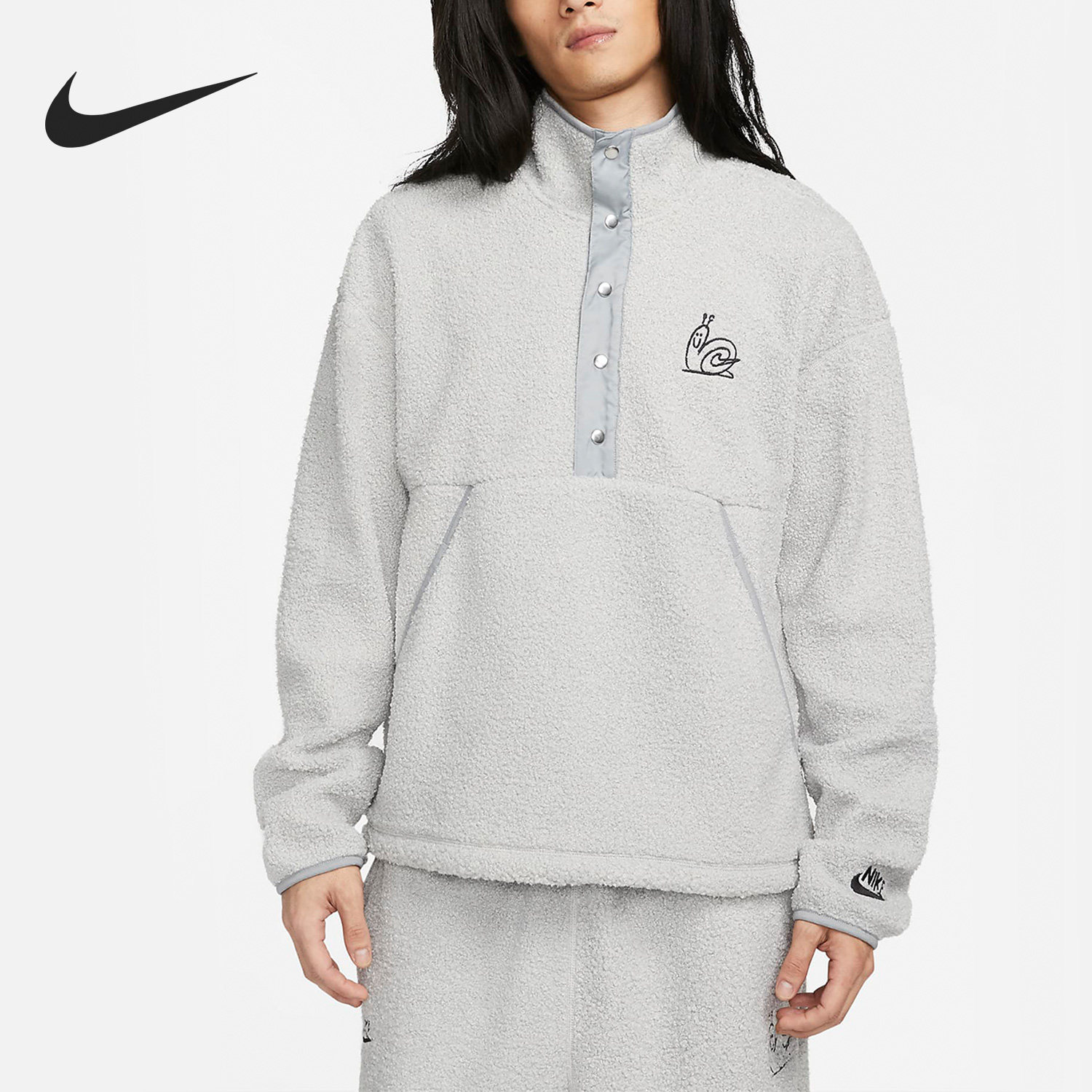 Nike/耐克官方正品2022冬季男子半拉链运动休闲套头衫DQ4194-097