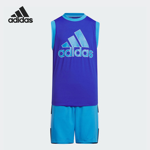TANK SHO SET大童运动短袖 IQ0855 Adidas 套装 阿迪达斯正品