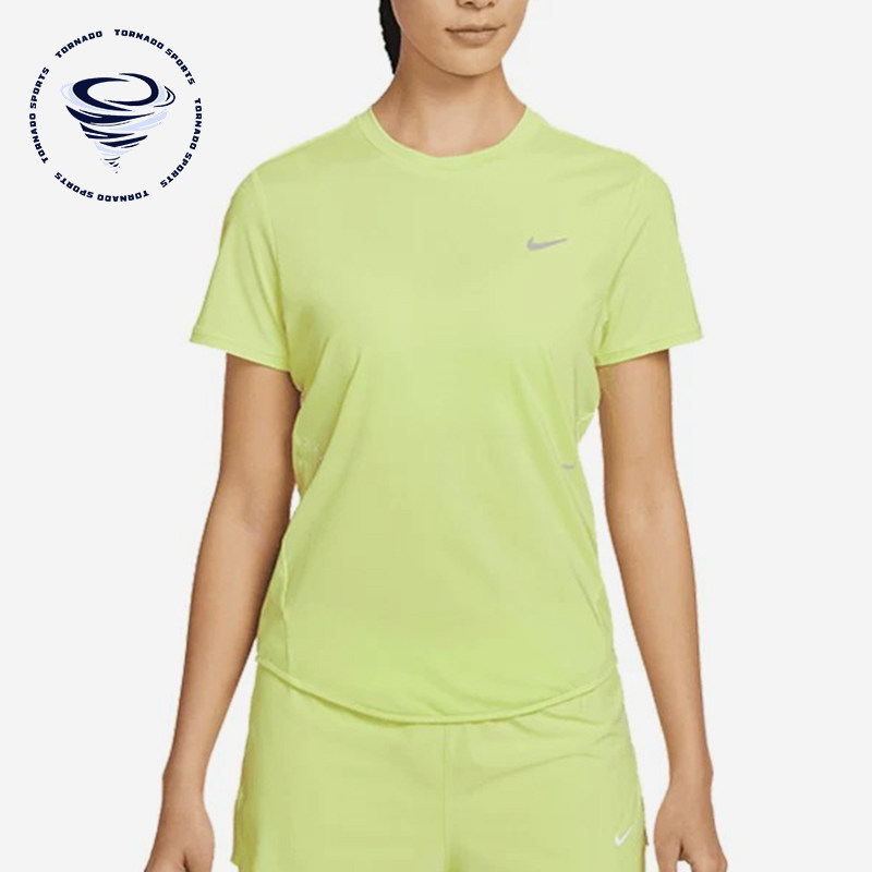 Nike/耐克正品新款女荧光黄浅绿色跑步训练经典短袖T恤HM9699-736
