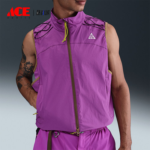 Nike/耐克正品CG Death Bloom男士运动拉链复古马甲HV0601-505