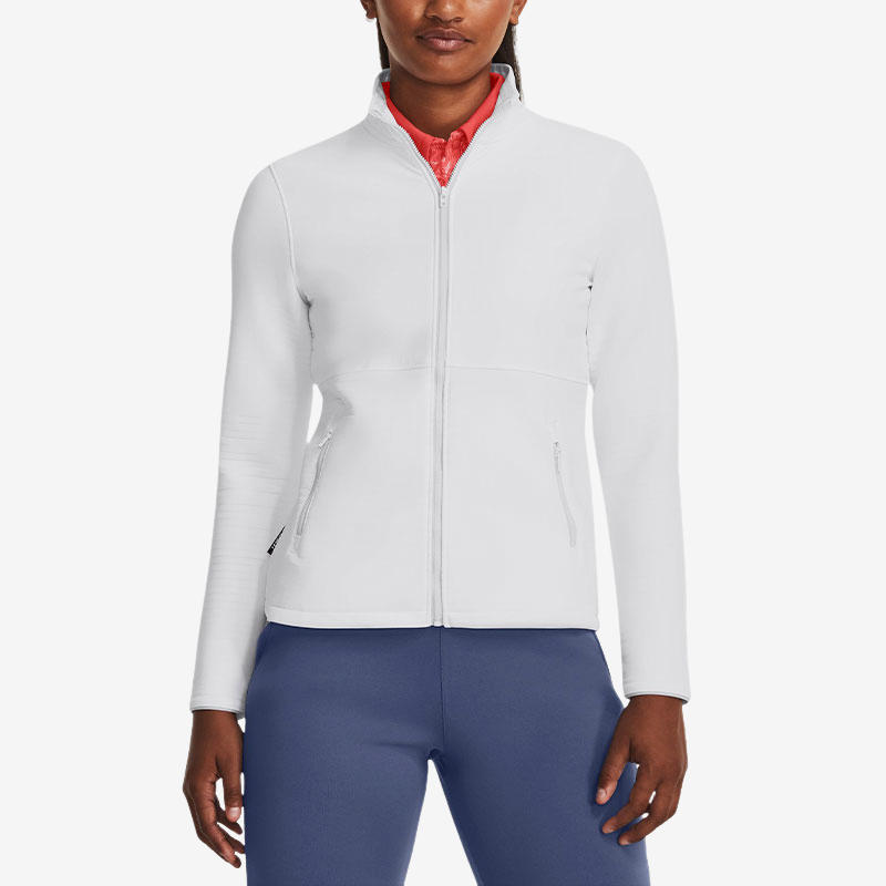UA/安德玛正品2025新款女子运动高尔夫立领夹克外套1380130-100