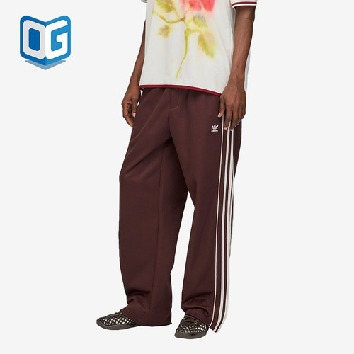 Adidas/阿迪达斯正品三叶草男士条纹运动松紧休闲长裤KR1060