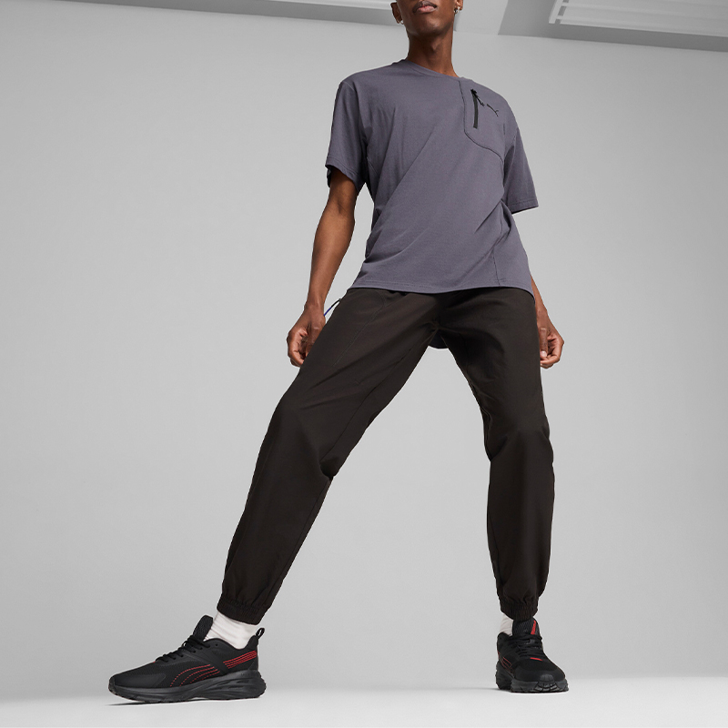 Puma/彪马官方正品当季新款男士简约透气宽松束脚运动梭织长裤