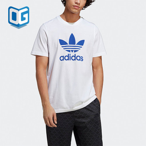 Adidas/阿迪达斯正品2023夏季男子三叶草运动短袖T恤 IA4813