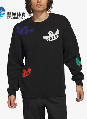 Adidas/阿迪达斯正品SHMOO KNIT SWTR情侣运动圆领卫衣IC1879