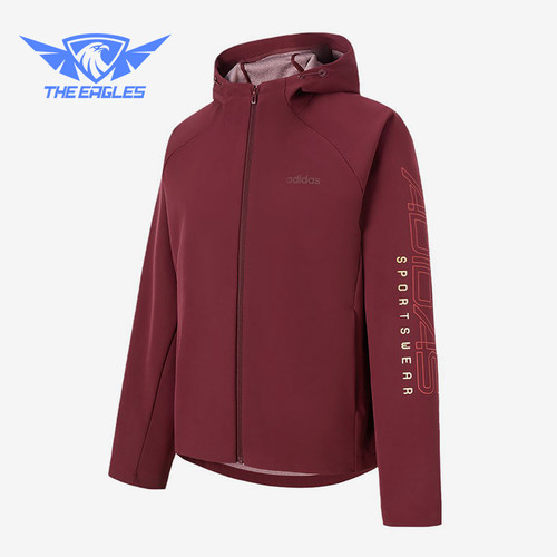 Adidas/阿迪达斯正品新款女士简约连帽宽松经典时尚外套KS8239
