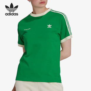 复古短袖 三叶草女士运动休闲美式 IB2158 阿迪达斯正品 Adidas
