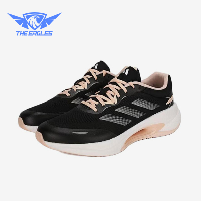 Adidas/阿迪达斯正品VELOSTAR新款女黑粉色经典低帮跑步鞋KH5344