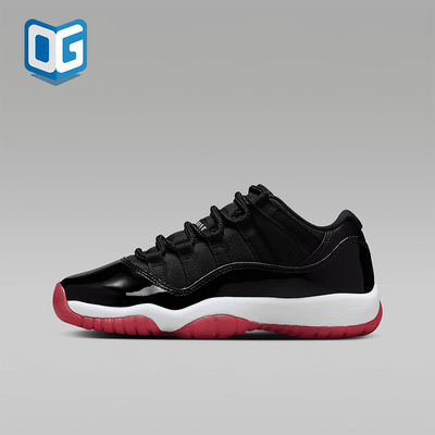Nike/耐克正品JORDAN儿童漆皮缓震运动系带经典篮球鞋FV5121-006