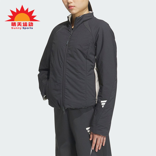 Adidas/阿迪达斯正品FUSTL W P JKT女士双面穿修身棉服JM4249