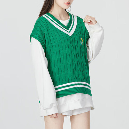 Puma/彪马正品春季新款女子针织运动休闲V领马甲537969-86