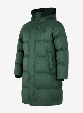 Skechers/斯凯奇正品冬季新款男士运动保暖长款连帽羽绒服