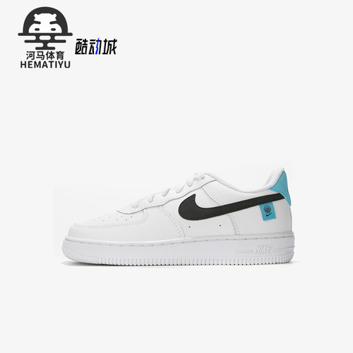 Nike/耐克正品FORCE1WPS新款儿童白蓝色休闲板鞋CN8539-100