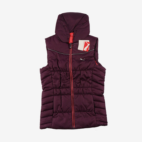 Puma/彪马正品冬季大童保暖复古拉链经典运动棉马甲829885-02