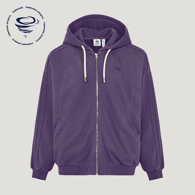 Adidas/阿迪达斯正品三叶草女士经典连帽经典时尚夹克外套KT6378