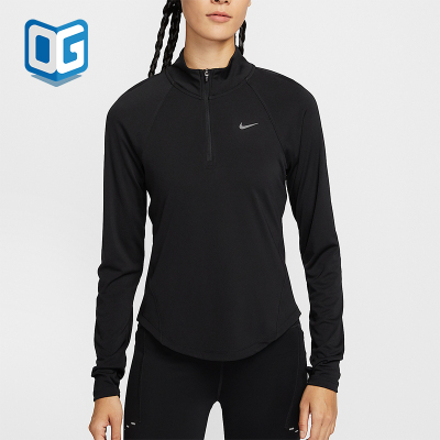Nike/耐克正品2025女士透气运动修身立领跑步长袖上衣HV2843-010