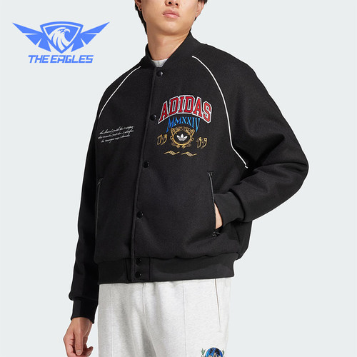 Adidas/阿迪达斯正品VRCT JACKET男士休闲保暖运动长袖棉服IX6767