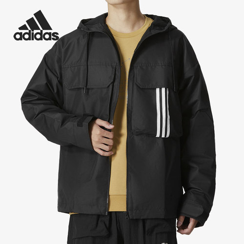 Adidas/阿迪达斯正品NEO新款男女运动休闲防风夹克外套HM3819