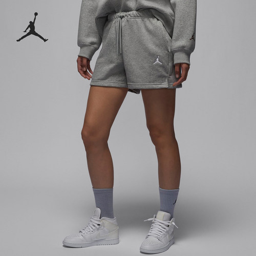 Nike/耐克正品JORDAN女士刺绣运动训练针织短裤HJ1366-063