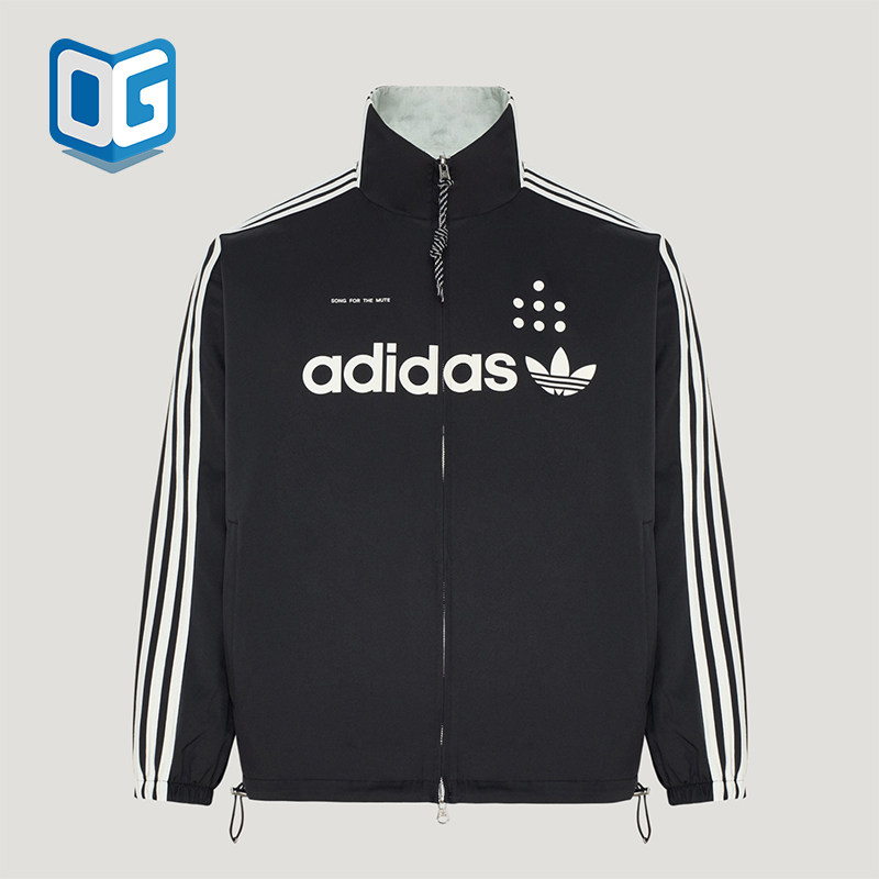 Adidas/阿迪达斯正品三叶草男女款印花双面穿运动外套LF5251