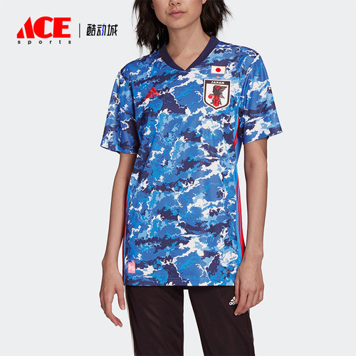 Adidas/阿迪达斯正品夏季女士球迷版经典时尚V领短袖T恤ED7364