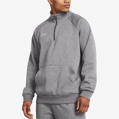 UA/安德玛正品Rival男士时尚立领半开襟训练运动卫衣1386016-025