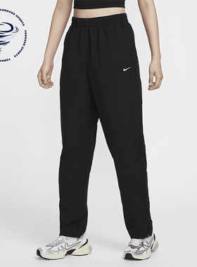 Nike/耐克正品新款女士透气高腰宽松运动休闲梭织长裤FV7639-010