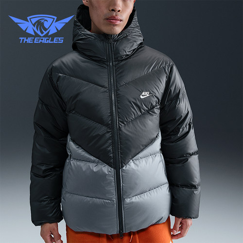 Nike/耐克正品2025秋季款男士日常运动保暖梭织羽绒服HQ7791-061