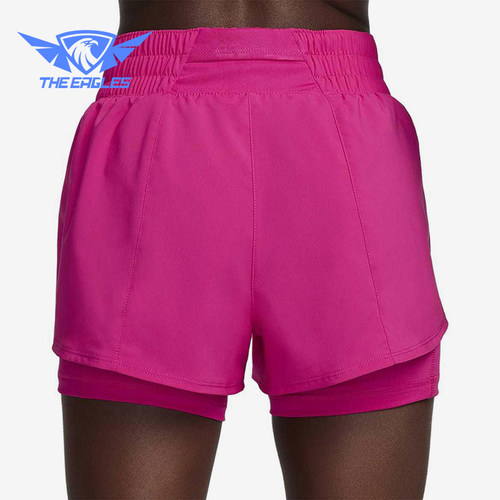 Nike/耐克正品2025女士运动二合一梭织印花跑步短裤DX6013-615