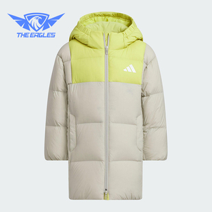 大童运动连帽拒水防风保暖羽绒服KB5126 冬季 Adidas 阿迪达斯正品