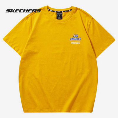 Skechers/斯凯奇正品新款男子宽松休闲运动短袖T恤 L121M216