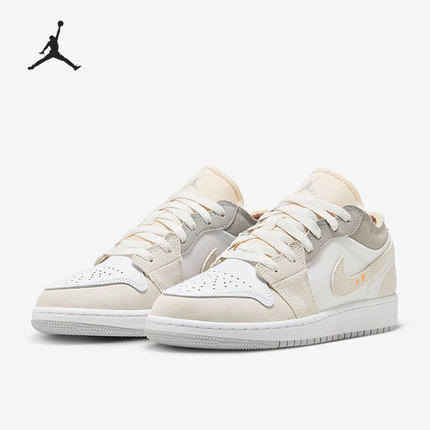 Nike/耐克正品Jordan 1 Low AJ1女子GS大童篮球鞋DQ3727-100