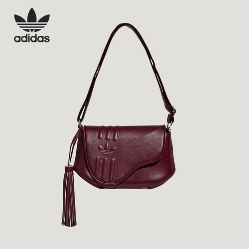 Adidas/阿迪达斯正品三叶草女士新年款单肩斜挎马鞍包KW4726