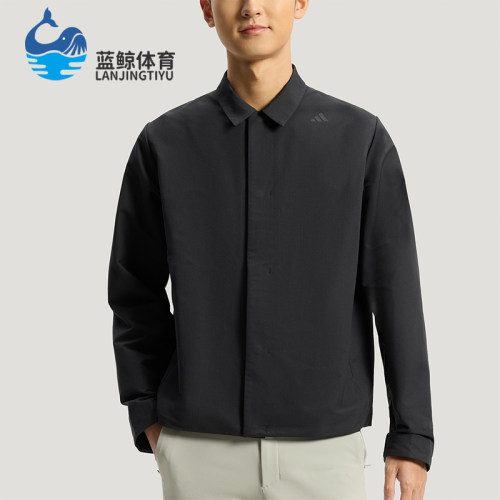 Adidas/阿迪达斯正品武宗系列新款男黑色经典亲肤夹克外套KG0840
