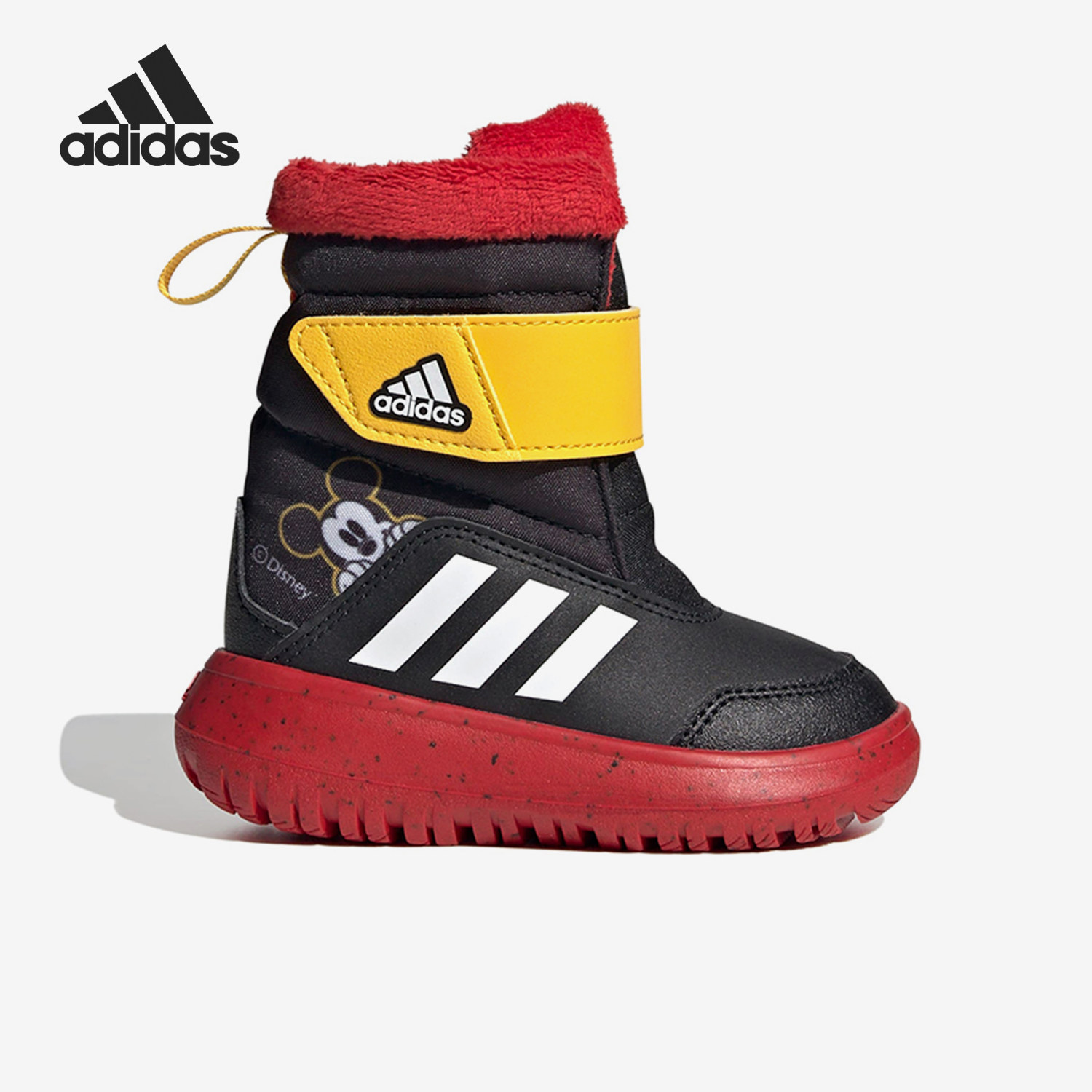 Adidas/阿迪达斯正品新款婴童加绒保暖魔术贴雪地靴IG7190