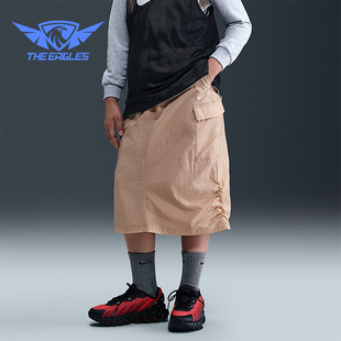 宽松透气机能半身裙HQ9402 Sportswear大童工装 200 耐克正品 Nike