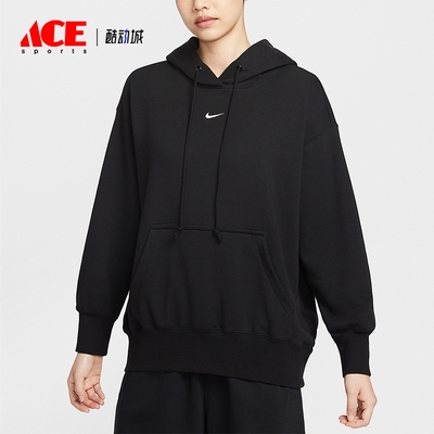 Nike/耐克正品2025冬季款女士连帽套头经典刺绣卫衣HV8103-010