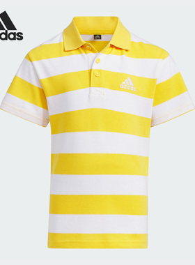 Adidas/阿迪达斯正品当季新款小童运动短袖T恤POLO衫IA8263