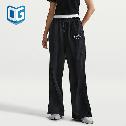 Nike/耐克正品Sportswear女士运动高腰降落伞时尚长裤IR7573-010